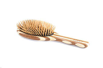Style & Detangle Bamboo Handle & Pin Hair Brush For Cats & Dogs