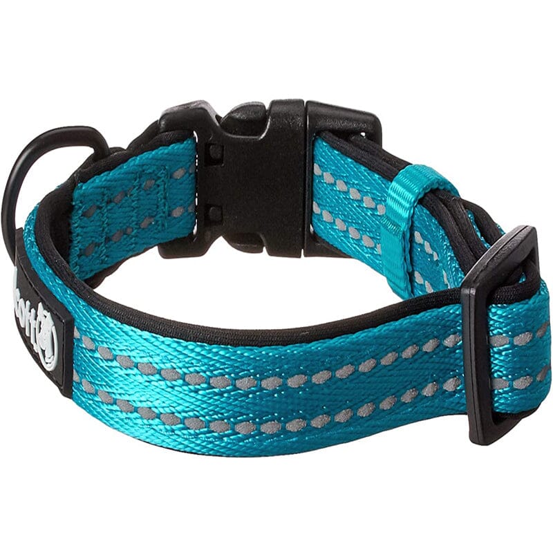 Alcott Adventure Dog Nylon Collars slides smoothly for easy sizing adjustments but stays securely in place at correct size.