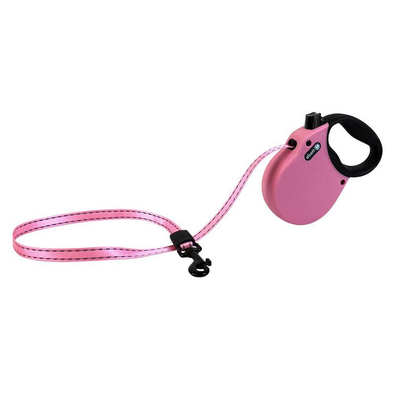 Alcott Adventure Retractable Reflective Leash available in extra-small, medium & large sizes.