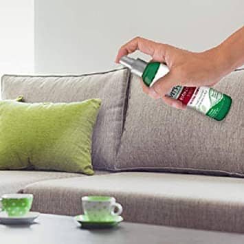 Vet's Best Bitter Cherry Spray is Clear, Non-staining & Alcohol-free. So, it is safe to spray directly on your dog's skin.