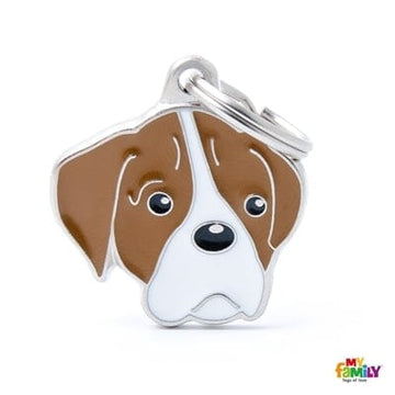 Boxer Dog Pet Id Name Tag