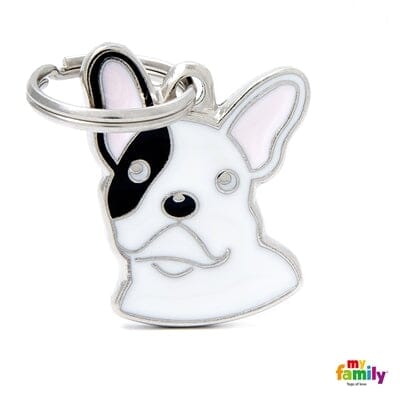 Pet Id Tags Dog Name Tag MyFamily Pet Id Bull Dog PawsnCollars