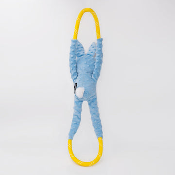 Bunny Squeaky Rope Dog Toy