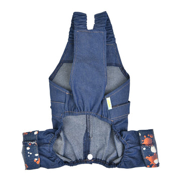 Denim Suspender Pants For Dogs