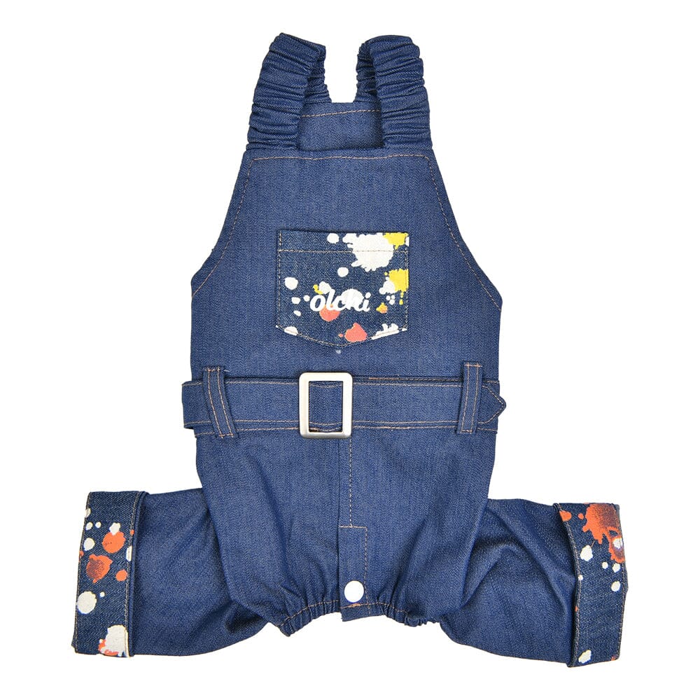 Denim Suspender Pants