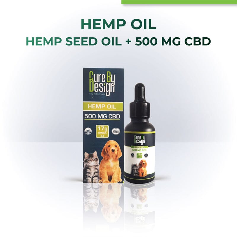 Cure by Design Hemp Healing Oil For Dogs CBD Oil For Pets