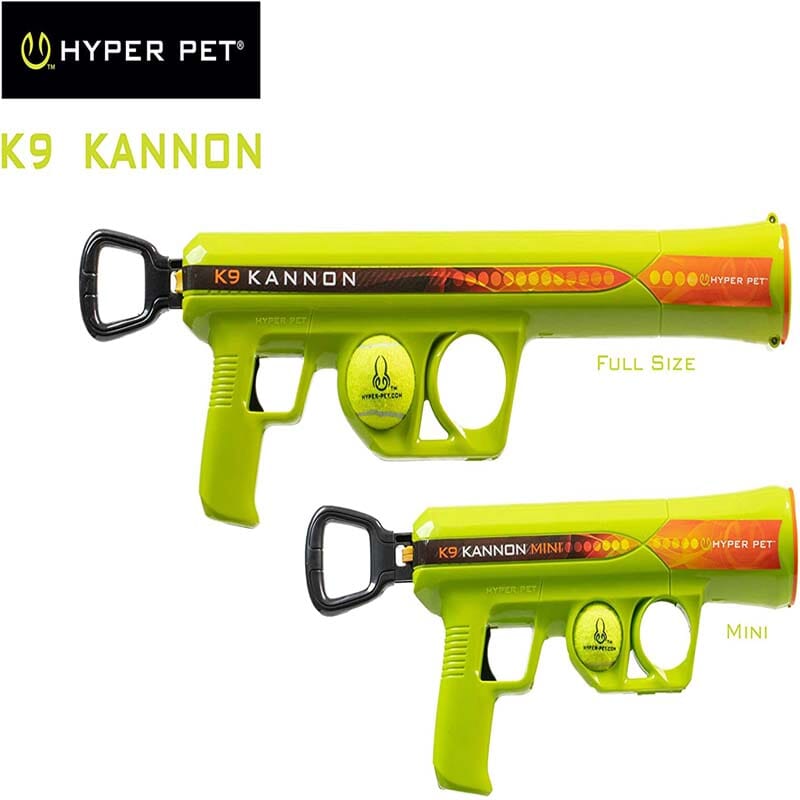 Available Hyper Pet K9 Kannon K2 Tennis Ball Launcher & Mini-K2 Tennis Ball Launcher for dogs play & fun.