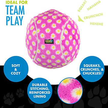 Large Ball Plush Dog Toy