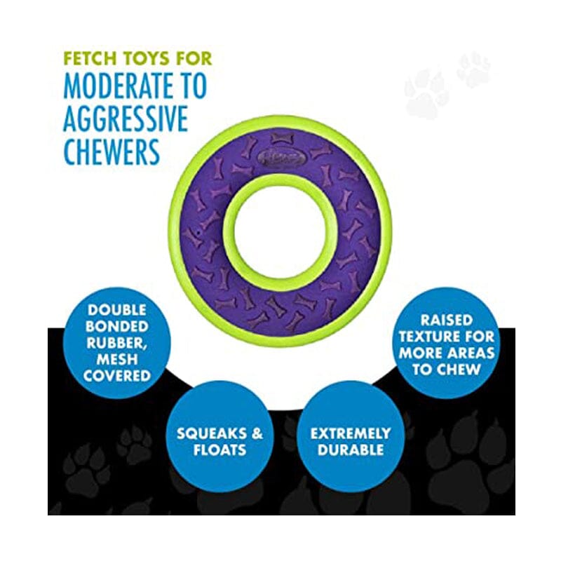Hero Outer Armor Dog Toys Floats and Squeaks as well, good for chew, improves dog's dental health.
