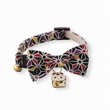 Lucky Charm Bow Tie Black Collar For Cats