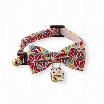 Lucky Charm Bow Tie Red Collar For Cats