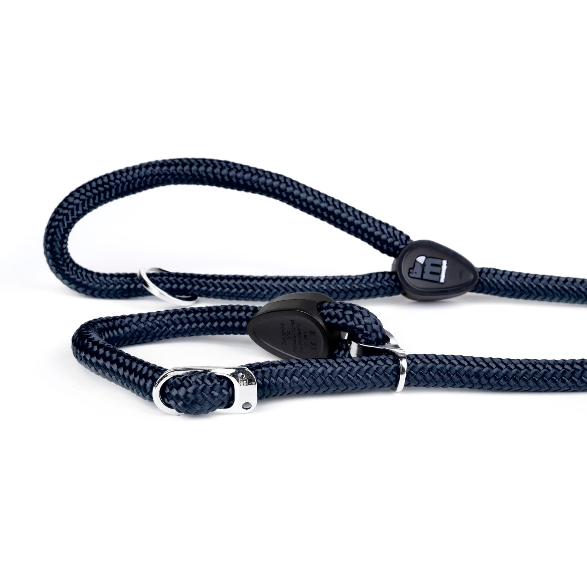 Memopet Dog Training Collar and Rope Leash 2in1 With Activity Tracking Device and Digital ID Pet Supplies My Family Medium Navy 