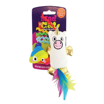 Make your cat’s playtime more magical with Mad Cat Mewnicorn Toy strong! This two pack of toys ideal for cats of all ages.