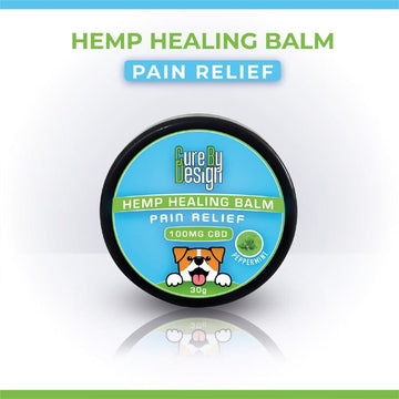 Pain Relief Hemp Healing Balm With Peppermint Oil For Dogs (100mg CBD)