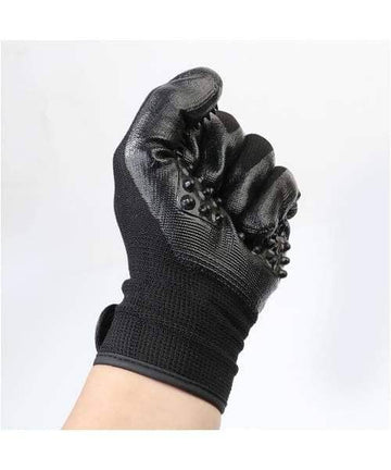 PawsnCollars Spa Grooming Glove and Massager For Cats & Dogs - Comfort Supplies