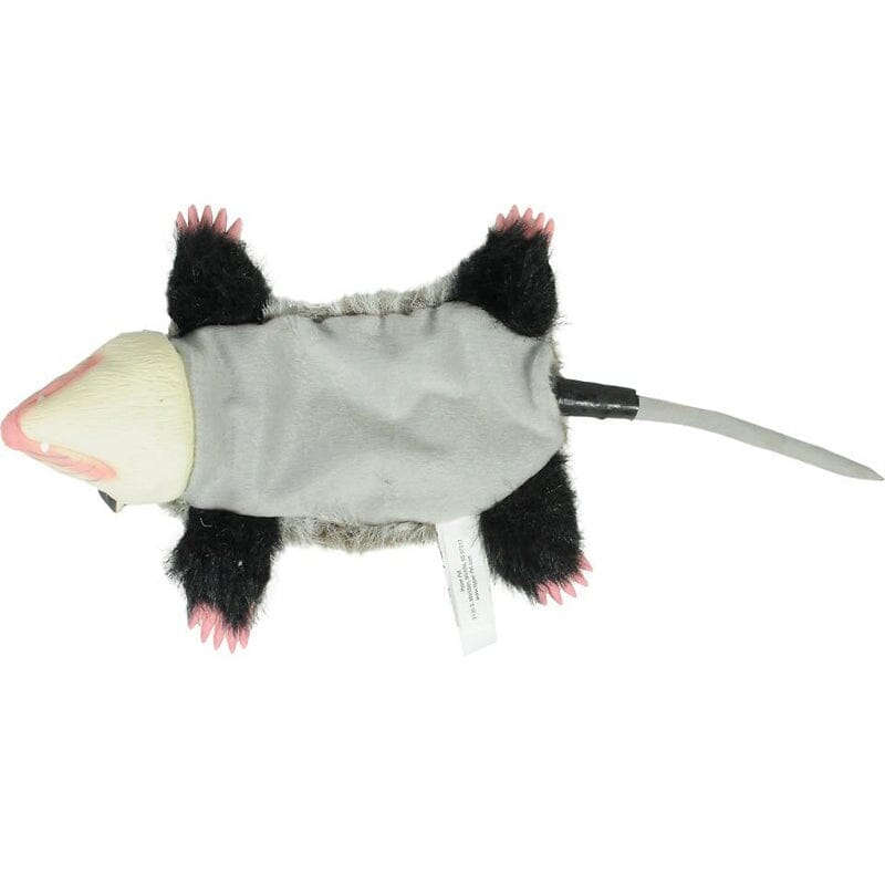 Hyper Pet Real Skinz Opossum Plush Dog Toy is multi-textured, realistic looking plush and latex toy.