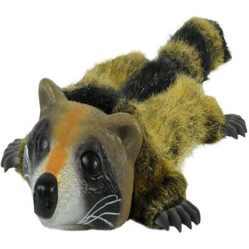 Real Skinz Raccoon Plush Dog Toy
