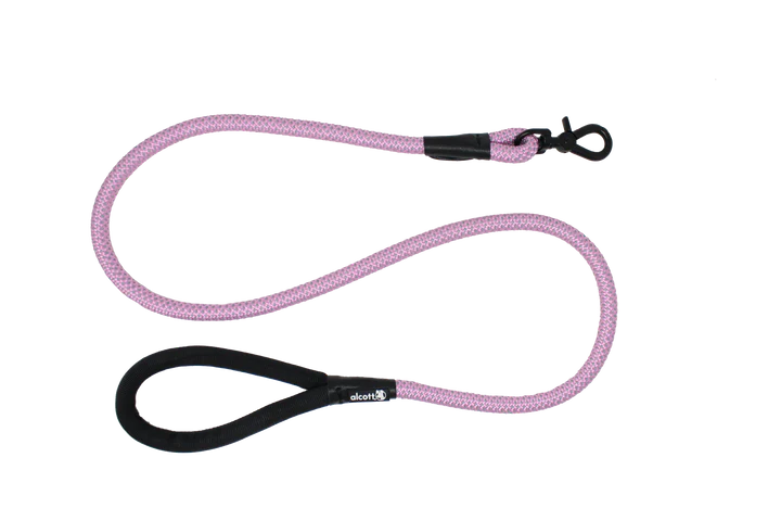 Rope Leash With Reflective Stitching Pet Supplies Alcott Rope Leash One Size Pink 