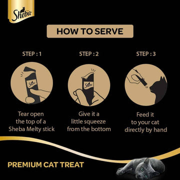 Sheba Tuna Flavor and Tuna & Prawn Maguro Selection Melty Premium Cat Treat Animals & Pet Supplies Sheba