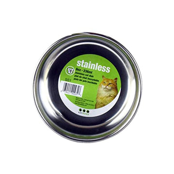 Stainless Steel Cat Dish or Bowl 8 oz -236 ml
