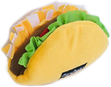 Taco Plush Squeaky Dog Toy