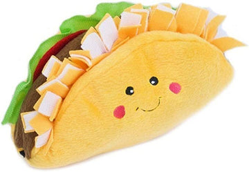 Taco Plush Squeaky Dog Toy