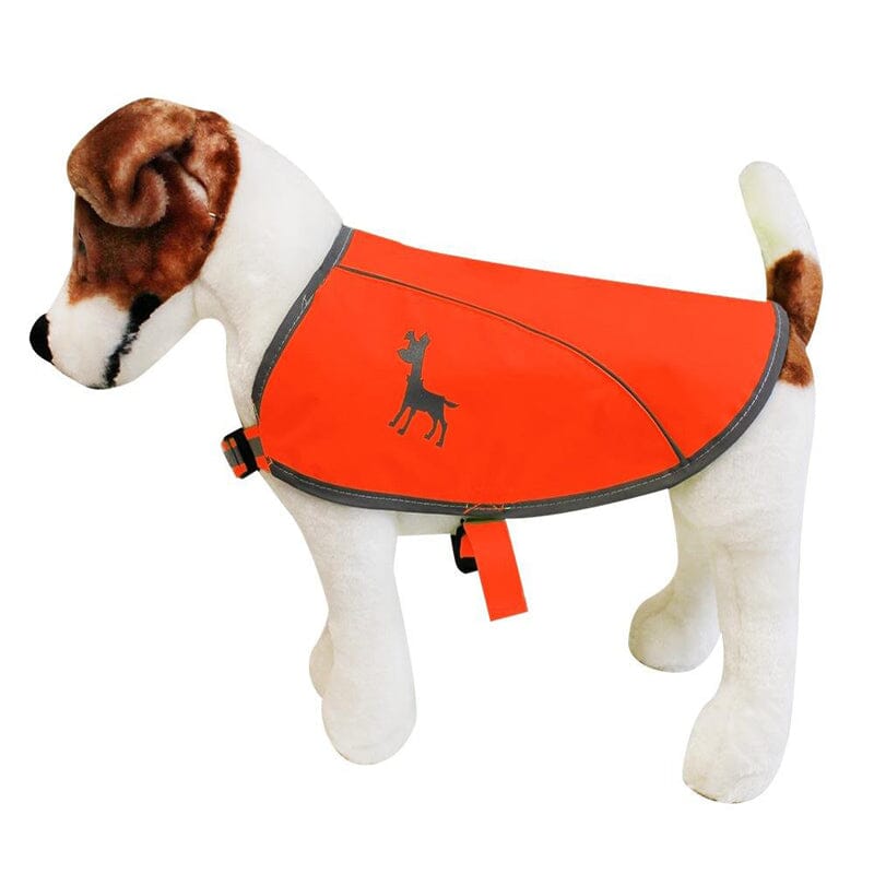 alcott Visibility Dog Vest with Reflective trim and graphics.