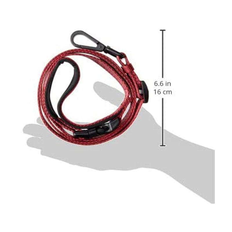 alcott Weekender Long Soft Grip Leash with vibrant red color.