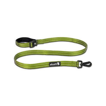 alcott Weekender Long Soft Grip Leash with Reflective Stitching & Black neoprene padded handle with tether capabilities.