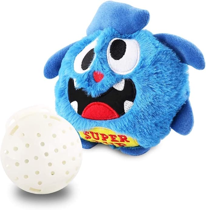 Blue plush dog toy