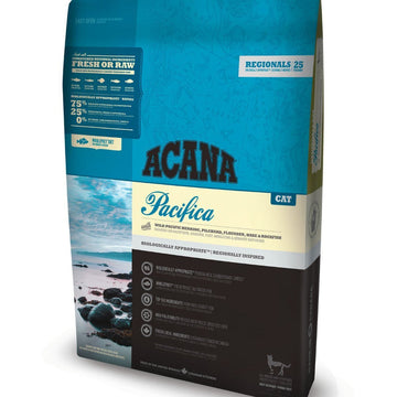 Acana Pacifica cat food package on a white background
