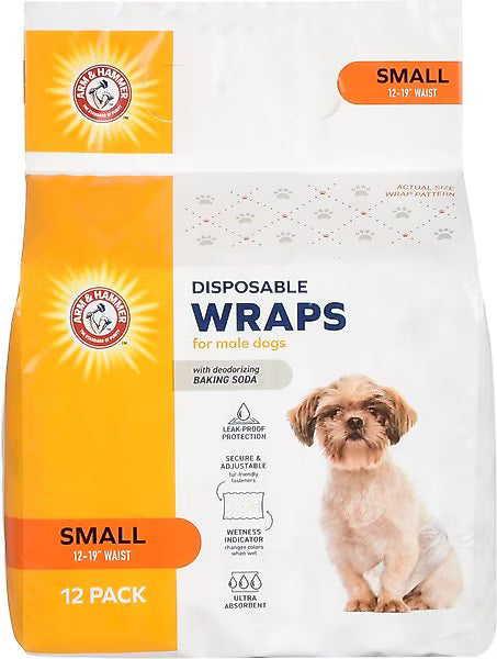 Arm & Hammer Disposable Male Dog Wraps-s