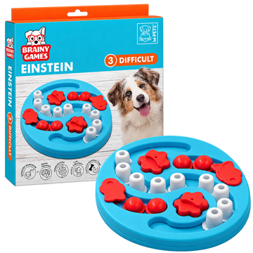 M-PETS Brainy Games Einstein Level 3 – Interactive Dog Puzzle & Treat Toy