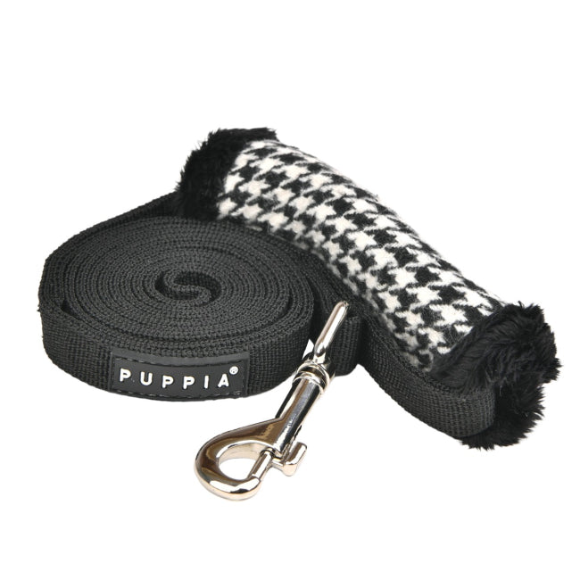 Puppia Dog leash with houndstooth patterned handle 