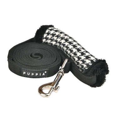 Puppia Dog leash with houndstooth patterned handle 