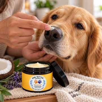 PawsnCollars paw butter for dogs used for nose