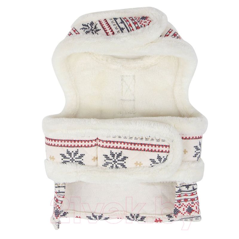 Puppia Patterned pet harness with fleece lining on a white background