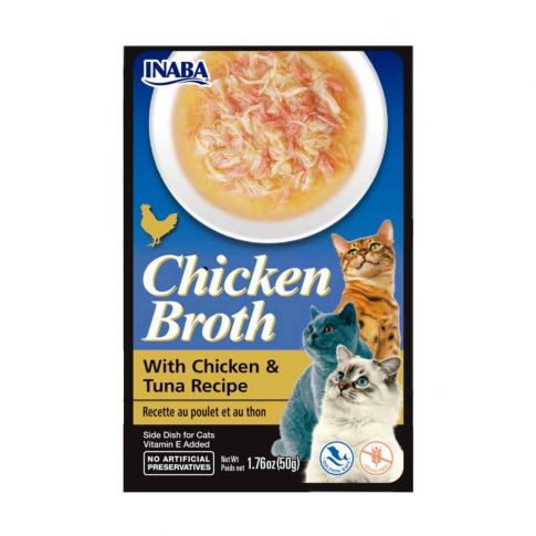 Inaba Chicken Broth With Chicken & Tuna Recipe for Cats