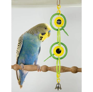 Rings and Mirrors Bird Toy