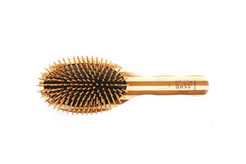 Style & Detangle Bamboo Handle & Pin Hair Brush For Cats & Dogs