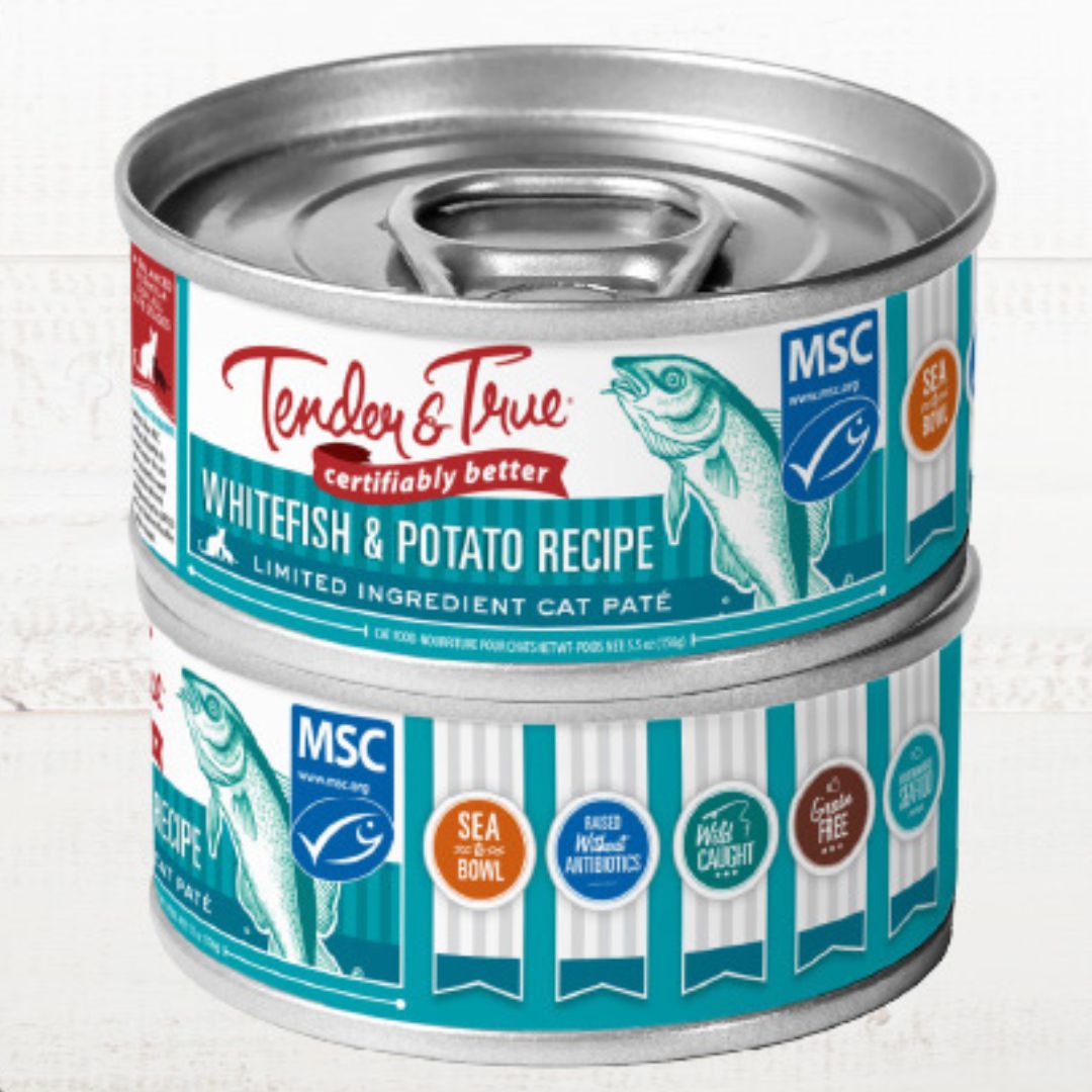 Tender & True Organic Whitefish & Potato Wet Cat Food