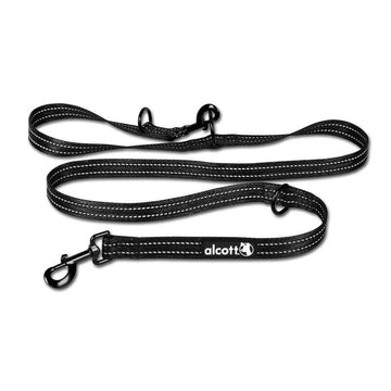 Alcott Adjustable Leash With Reflective Stitching & Neoprene Padding with 5-in-1 design.