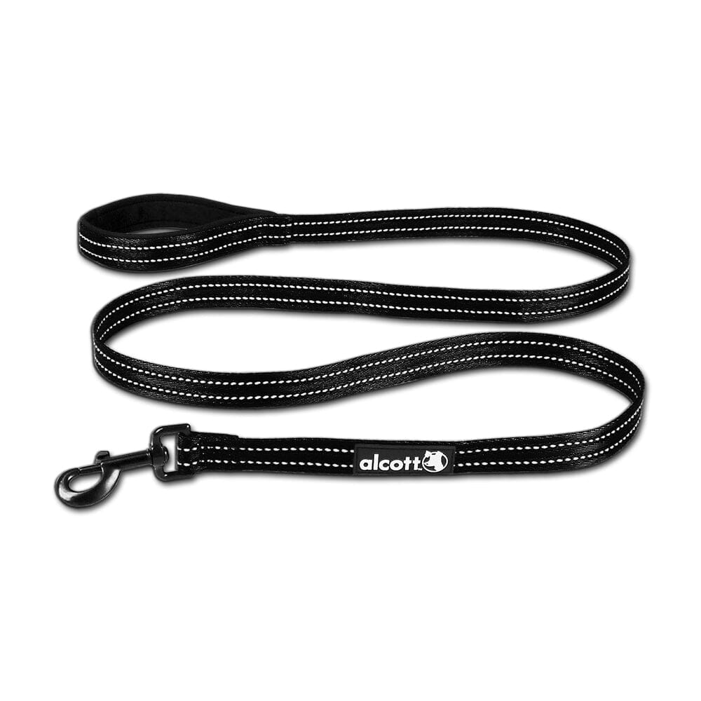 Adventure 6ft Leash with Reflective Stitching Pet Supplies Alcott Large Black 
