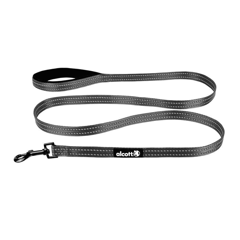 Adventure 6ft Leash with Reflective Stitching Pet Supplies Alcott Medium Grey 