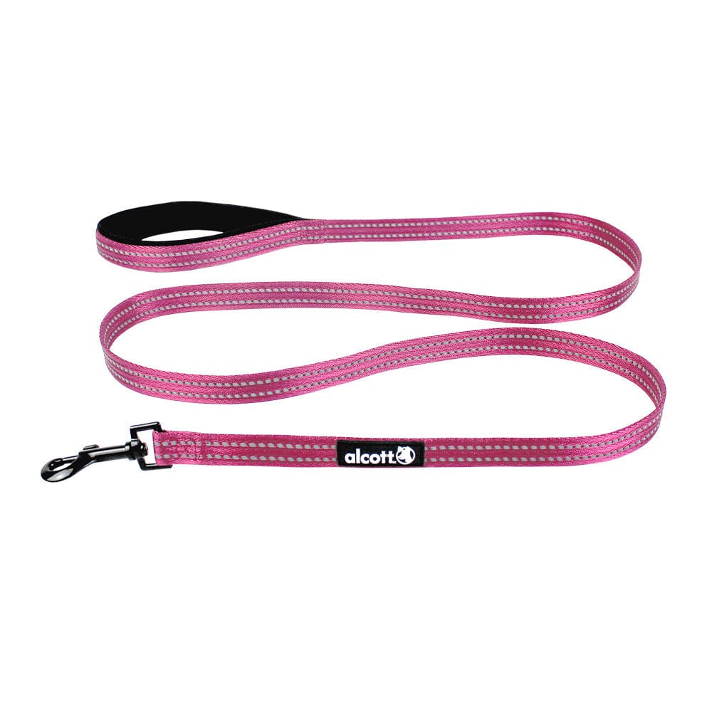 Adventure 6ft Leash with Reflective Stitching Pet Supplies Alcott Medium Pink 