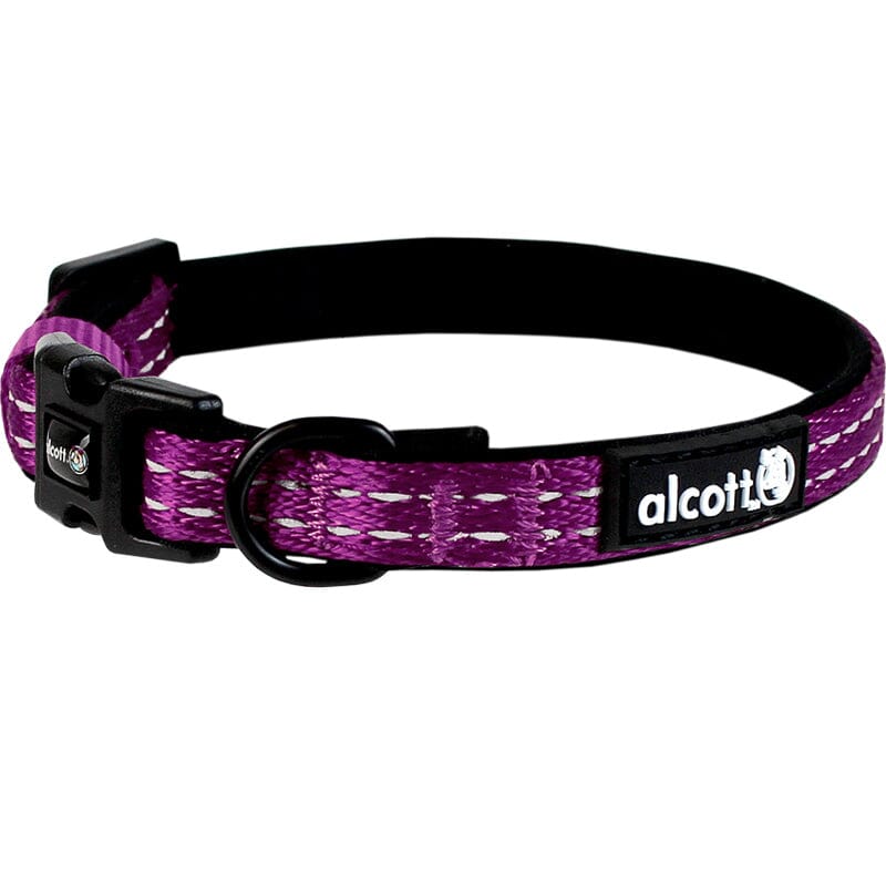 Alcott Adventure Dog Collar's reflective stitching keeps your pet visible in these low light settings.