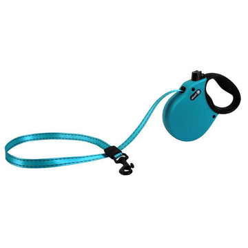 Alcott Adventure Retractable Reflective Leash available in vibrant black, blue, pink & red colors. 