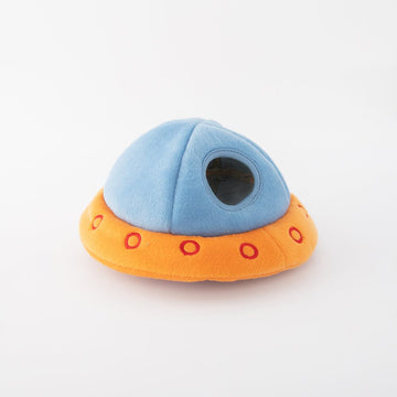 Aliens In UFO Squeaky Dog Toy