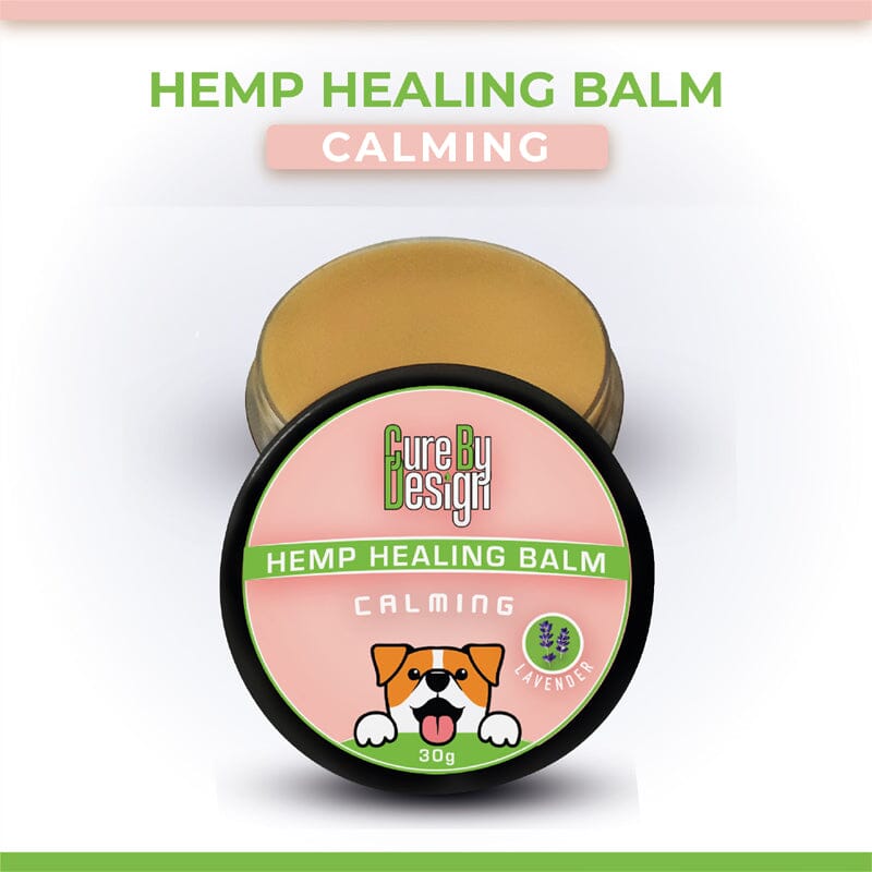 Cure By Design Hemp Healing Balm Fresh lavender essence contributes to calming anxiety and aggressiveness.
