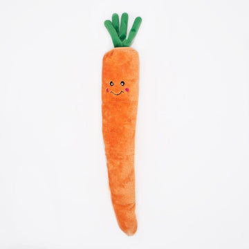 Carrot Soft Plush Squeaky Dog Toy Animals & Pet Supplies ZippyPaws 